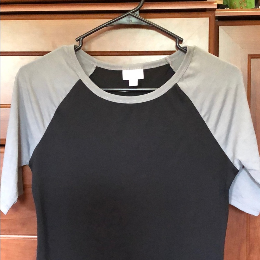 LulaRoe Simple Black and Grey Dress